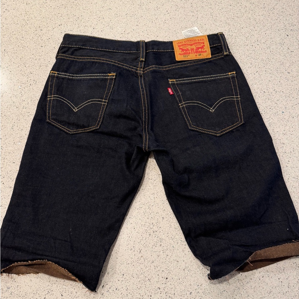 Levi's Men's Dark Blue Jean Shorts